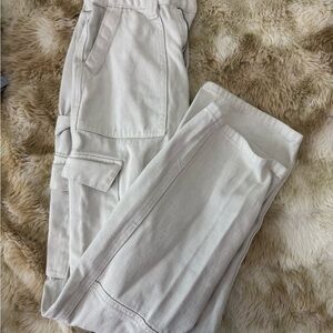 PacSun Cream Straight Leg Jeans